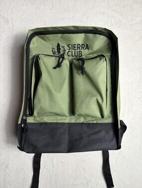Sierra Club Exploration Daypack Backpack Olive Green Lightweight Hiking Bag
